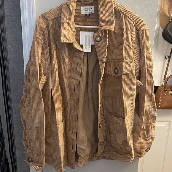 American Eagle Outfitters Jackets & Blazers - American Eagle Outfitters woman’s  Corduroy Shirt Jacket in Tan/Brown
